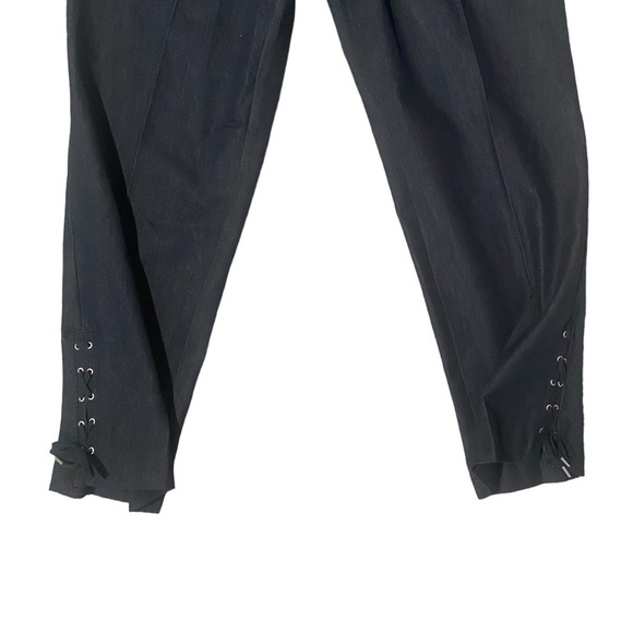 Talbots Dk Denim Women’s Dress Pants w/ Drawstring Side Hems-size 14 - Picture 2 of 9